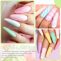 Échantillon gratuit de vernis à ongles en gel UV à haute teneur en pigment Macaron Pastel 32 couleurs