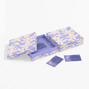 Tùy chỉnh sang trọng có thể tái chế thẻ bao bì hộp giấy với lá và UV lợi thế kinh doanh VIP giao dịch Thẻ quà tặng Hộp quà tặng - Product Image 2
