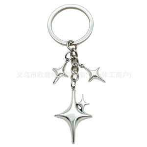 Portachiavi all'ingrosso di colore oro carino stella luna portachiavi in acciaio inox borsa borsa borsa zaino charm <span class=keywords><strong>porta</strong></span> auto - Product Image 5