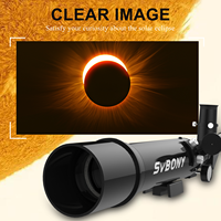 Télescope de voyage réfracteur de portée d'éclipse solaire 60mm F/6.6 avec sac à dos noir SVBONY SV510