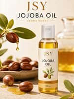 Minyak Jojoba Label Pribadi 100mL Minyak Perawatan Pelembap Pijat Rambut & Tubuh Alami Berbahan Dasar Botani OEM ODM Produsen Kustom Grosir