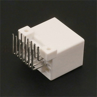 Connecteur automobile 14 broches 7382-5842 en nylon à angle droit, prise de raccordement fil-carte pour voiture