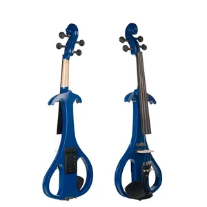 Violín <span class=keywords><strong>El</strong></span>éctrico Silencioso 4/4, Ligero, con Preamplificador, Ecualizador, Control <span class=keywords><strong>de</strong></span> Tono, Perillas <span class=keywords><strong>de</strong></span> Volumen, Estuche, Cable, Arco y Cuerdas - Product Image 5