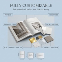 Catálogo Impreso Personalizado con Diseño Artístico, a Todo Color, con Cubierta Suave Brillante, Encuadernación Perfecta, Papel con Logotipo Personalizado, Marca de Agencia Creativa