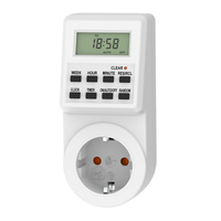 Enchufe Inteligente Digital Wattsave Industrial y Doméstico, 230V 16A, Enchufe Europeo, Programación Diaria/Semanal, IP22, CE