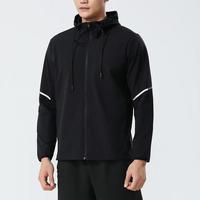 Veste coupe-vent personnalisée pour homme, tissu imperméable de haute qualité, toucher doux, fermeture éclair haute élasticité, réfléchissante, anti-UV