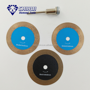 Disco da Taglio Popolare 2025 da 50mm 55mm, Lama Circolare Diamantata Sottile 0.6mm con Gambo Rotondo per Piastrelle in Ceramica - Product Image 6