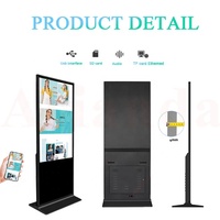 Quiosco de señalización Digital de pie para interiores, carteles de publicidad LCD para interior, gran descuento, 32 "43" 49 "55"