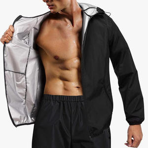 Trajes Deportivos, Chaqueta y Pantalón de Sauna, Lavables a Máquina, Resistentes a Desgarros, para Gimnasio, Entrenamiento y Ejercicio - Product Image 1