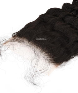 5*5 onda profunda HD Cierre de encaje cutícula completa alineada Remy virgen cabello humano prearrancado máquina brasileña extensiones de trama Doble - Product Image 5