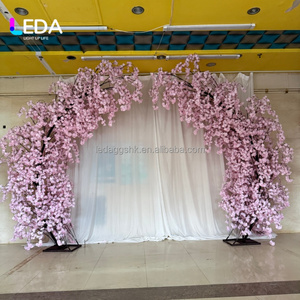 Arche de fleurs artificielles LEDA en soie pour mariage, Saint-Valentin, événement, fête, location de toile de fond, décoration sur mesure - Product Image 3