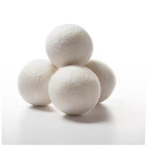 Bolas de Secadora Reutilizables XL 100% Lana de Nueva Zelanda, Ecológicas, Orgánicas, Duraderas, Paquete de 6, Suavizante de Telas Natural Premium - Product Image 1