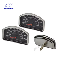 Pemantau Suhu Daging Panggang BBQ Stainless Steel Grill DIAL 360 Field View Dot Matrix Display Respon Cepat 38~538F/