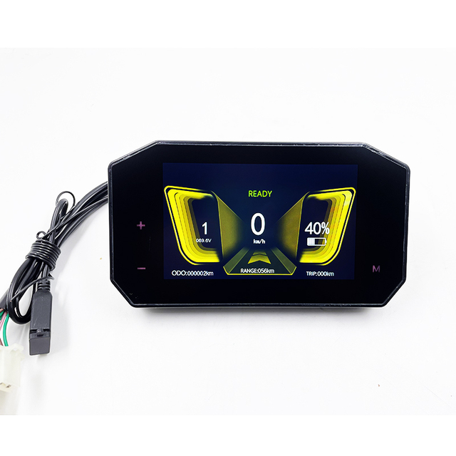 Electric Bicycle Motorcycle Moped Scooter TFT 5Inch Speedometer Display CJ-V5-03 with Free 4 Switchable Different UI