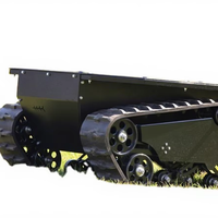Robot de lutte contre les incendies TIGER-10, canon à eau/mousse 120L/s, compatible diesel, chenilles, télécommande 1000m pour la lutte contre les incendies et les secours