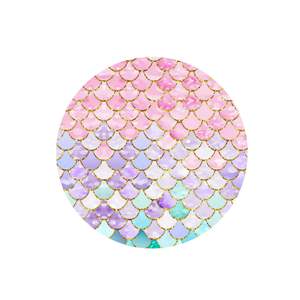 Ensemble de vaisselle jetable pour fête d'anniversaire sur le thème des sirènes, comprenant des gobelets en papier, des assiettes en papier, des serviettes, pour les anniversaires d'enfants - Product Image 6