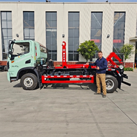 Camion Compacteur à Ordures Dongfeng 4x2 avec Bras Hydraulique de Levage, 31 Tonnes, Occasion, pour la Collecte et le Transport de Déchets de Construction et Domestiques