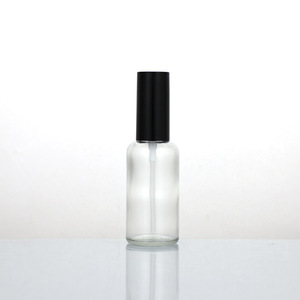 Wholesale Clear Glass 100ml <b>Empty</b> Oil <b>Spray</b> <b>Bottle</b> with Gold Silver Aluminum Pump Screw Cap for Skin Care Serum - Product Image 4