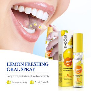 Marque distributeur OEM SADOER Spray buccal au citron Rafraîchir l'<span class=keywords><strong>haleine</strong></span> et nourrir les fruits Élimine la <span class=keywords><strong>mauvaise</strong></span> <span class=keywords><strong>haleine</strong></span> Produits de soins bucco-dentaires rafraîchissants - Product Image 3