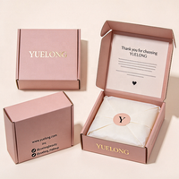Boîte d'emballage cadeau en carton ondulé brun avec feuille d'or personnalisée de luxe pour l'expédition et l'emballage cadeau