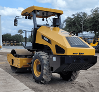 Rouleau compresseur vibrant à tambour unique SSR80 de 7,65 tonnes avec tambour de 1676 mm, compacteur hydraulique pour la compactation du sol et de l'asphalte, en vente en gros