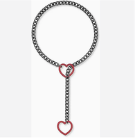<strong>Best</strong> <strong>Selling</strong> Punk Style Heart Pendant <strong>Necklace</strong> Cuban Chain <strong>Necklace</strong> Adjustable Stainless Steel <strong>Gothic</strong> Jewelry for Men Women