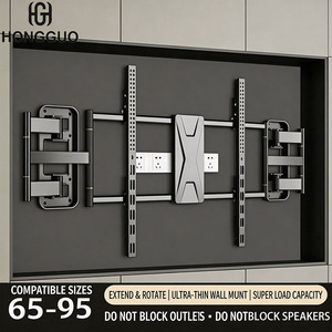 Support mural pour téléviseur <span class=keywords><strong>en</strong></span> acier laminé à froid de qualité supérieure, robuste, capacité de charge fixe de 40 kg, pour usage commercial et bureautique - Product Image 6