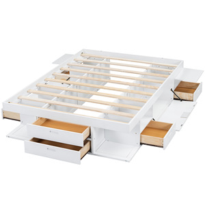White Multi Functional <b>Kids</b> Bed With <b>Storage</b> Drawers For Bedroom Child Use - Product Image 5