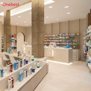 Mostrador <span class=keywords><strong>de</strong></span> Caja para <span class=keywords><strong>Farmacia</strong></span> con Superficie Sólida e Iluminación LED, Mostrador <span class=keywords><strong>de</strong></span> Recepción Moderno para Clínica Dental para 3 Personas - Product Image 5