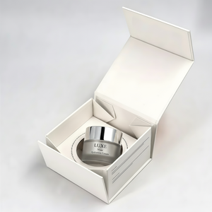 Scatole di Carta Personalizzate Pieghevoli per Cosmetici, Sieri e Creme, con Vassoio Interno Richiudibile, Risparmio di Spazio e Costi di Spedizione - Product Image 1
