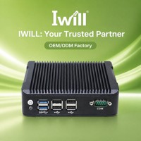 Mini PC Industrial sin Ventilador, Intel Celeron J1900 Quad Core, Doble LAN, Firewall, MSATA, Disco Duro de 2.5 Pulgadas, para Señalización Digital