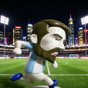 Sculpture géante d'ours en peluche en fibre de verre, pose de joueur de football, pour affichage commercial en centre commercial extérieur - Product Image 2