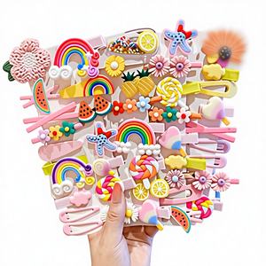 Pasador de Pelo de Tela con Dibujos Animados de Celebridades de Internet Coreanas <span class=keywords><strong>para</strong></span> Niñas, Princesa, Lindo Accesorio <span class=keywords><strong>para</strong></span> el Cabello de Bebé, Clip <span class=keywords><strong>para</strong></span> Cabello Rizado, Flequillo, Regalo Hecho a Mano - Product Image 1