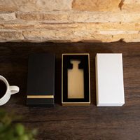Boîte cadeau de luxe pour flacon de parfum à couvercle rigide avec papier d'art brillant/mat personnalisé, estampage à chaud, emballage pour bougies et montres