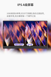 จอภาพคอมพิวเตอร์หน้าจอสัมผัสแบบพกพา15.6นิ้ว2K 60Hz, จอภาพคอมพิวเตอร์ HDMI <span class=keywords><strong>USB</strong></span> <span class=keywords><strong>C</strong></span> หน้าจอภายนอกพร้อมลำโพงคู่สำหรับ PC MAC P - Product Image 6