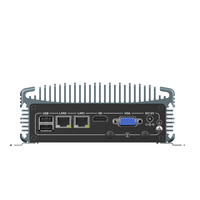 Mini PC sin Ventilador con Encendido Automático LN1010, CPU Opcional, RAM y SSD Personalizables, Dispositivo IoT de Aluminio, Windows/Linux, 2x LAN, 2x COM, Carcasa Extruida