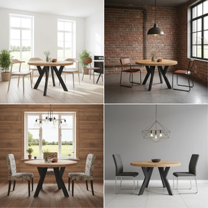 Nuovo Arrivo: Tavolo da Pranzo Allungabile con Gambe in Legno, Arredamento per la Casa, Tavolo da Pranzo Comodo e Durevole - Product Image 5