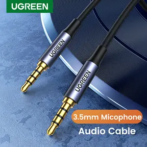 Cavo Aux UGREEN da 3.5mm 4 poli TRRS 4 conduttori ausiliario maschio a maschio Jack Stereo supporto HiFi funzione microfono cavo Audio