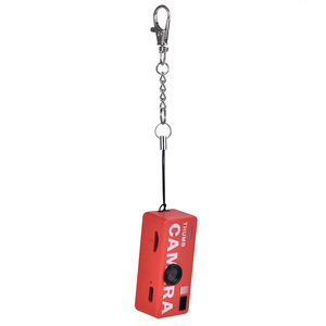 Thumb <b>Camera</b> Red Keychain <b>Mini</b> <b>Camera</b> With 120 Degree Wide Angle Fixed Focus MicroSD Slot No Screen - Product Image 1