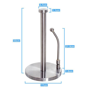 Porte-rouleau de cuisine en acier inoxydable, <span class=keywords><strong>support</strong></span> moderne, pour rouleau papier toilette, porte-serviettes en papier, pour la cuisine - Product Image 4
