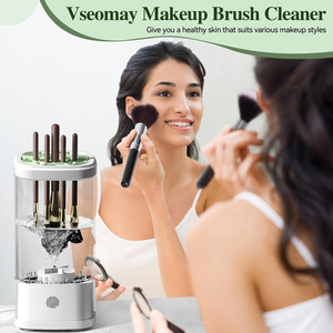 Nettoyeur de pinceaux de maquillage électrique à séchage rapide, outil de nettoyage automatique pour pinceaux de beauté, vente chaude - Product Image 4