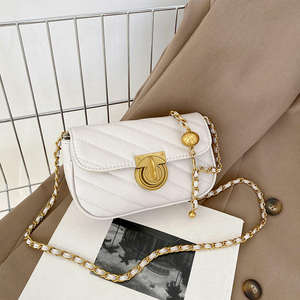 New popular women's lacquered PU material pure pattern crossbody <b>bag</b> - Product Image 5