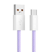 Kabel Data USB 65W Pengisian Cepat Tipe-C ke Tipe-C, USB-A, Konektor PD USB 3.0, OTP OVP dengan Bahan Nilon Terjalin