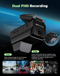 Hạm Đội Quản Lý Dash <span class=keywords><strong>Cam</strong></span> 4G LTE ống kính kép <span class=keywords><strong>DVR</strong></span> với GPS theo dõi lưu trữ đám mây 1080P tầm nhìn ban đêm taxi Xe an ninh máy ảnh - Product Image 6