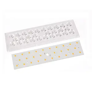 5050 Kustom LED PCB + Kit Lensa 180-200lm/W 30W 40W 50W Lampu Jalan/Lampu Banjir LED Modul 40W SMD Lampu Jalan PCB