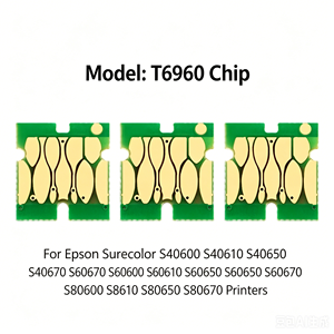 Puce BOMA T6960 pour imprimante Epson Surecolor S40600 S40610 S40650 S40670 S60600 S60610 S60650 <span class=keywords><strong>S60670</strong></span> S80600 S8610 S80650 S80670 - Product Image 1