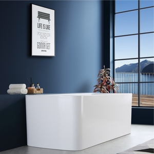 Bañera acrílica rectangular independiente, resistente, antiamarilleo, todo en uno, para spa y hidromasaje. - Product Image 2