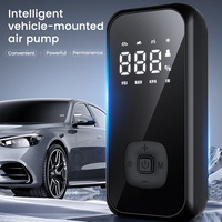 Multi-Purpose ABS Automatic Digital Air Pump for Car Tires Bicycles Balls Inflatables LCD Display 12V Emergency Light 150PSI