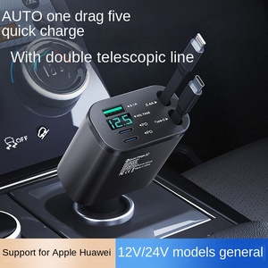 One-to-Five Super Fast <b>Cable</b> Telescopic with 12-24v Voltage Compatible Car - Product Image 6