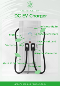 เครื่องชาร์จรถยนต์ไฟฟ้า GCG-120kW-G2 GB/T แบบติดตั้งบนพื้นดิน พร้อมหัวชาร์จคู่ รองรับ OCPP ได้รับการรับรองมาตรฐาน CE สำหรับสถานีชาร์จยานยนต์ - Product Image 1